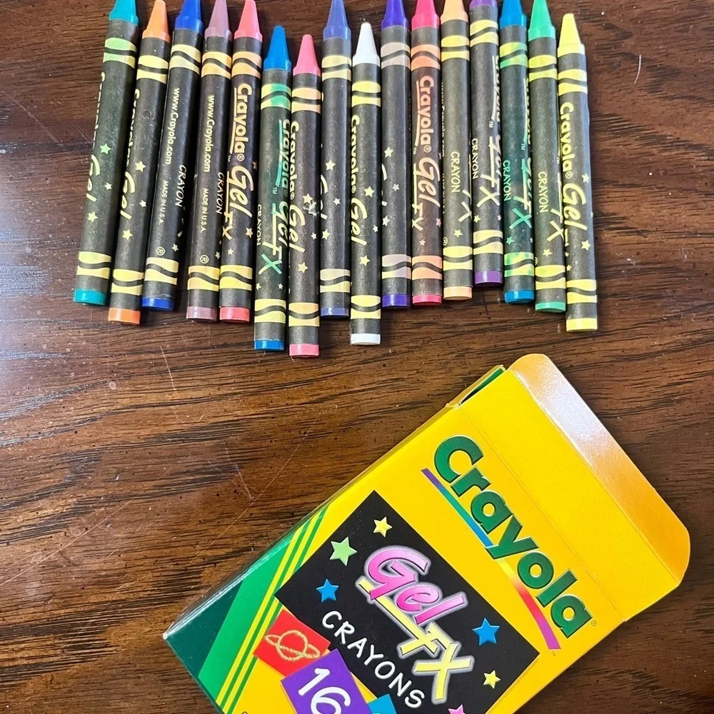 Crayola Crayons Gel Fx 16 Never Used Rare 2001